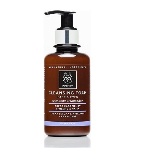 Apivita Cleansing Foam Αφρός Καθαρισμού με Ελιά, Λεβάντα & Πρόπολη 200ml