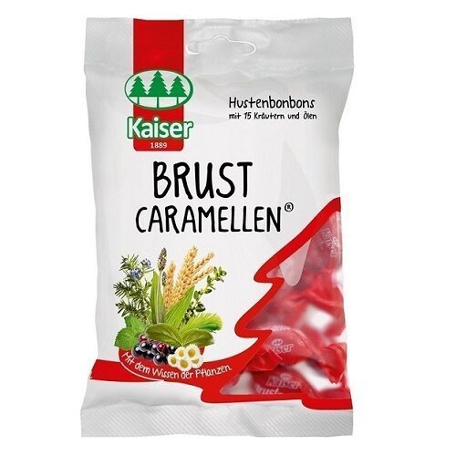 Kaiser Brust 15 Βότανα Καραμέλες για το Βήχα & τον Ερεθισμένο Λαιμό 60gr