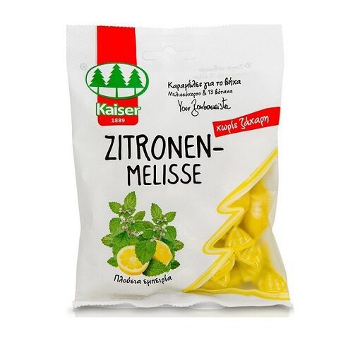 Kaiser Zitronen Melisse με Μελισσοχορτο & 13 Βότανα Καραμέλες για το Βήχα 60gr