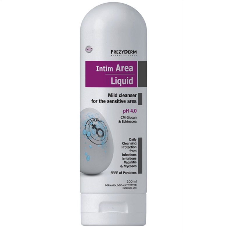 Frezyderm Intim Area Liquid PH4.0 Απαλό Καθαριστικό Ευαίσθητης Περιοχής 200ml