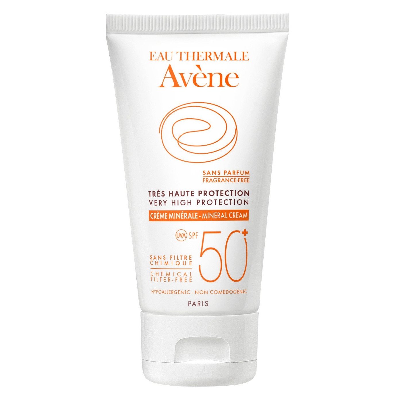 Avene Soins Solaires, Minerale Creme Μη Ανεκτικό Δέρμα SPF50+ 50ml