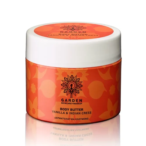 Garden of Panthenols Body Butter Vanilla&Indian Cress Bούτυρο Σώματος με Βανίλια και Ινδοκάρδαμο, 200ml