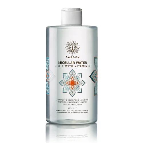 Garden of Panthenols Micellar Water Καθαρισμού 3in1 with Vitamin C 500ml